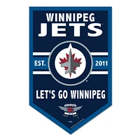 WinCraft Winnipeg Jets 11" x 17" Chevron Wood Sign