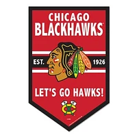 WinCraft Chicago Blackhawks 11" x 17" Chevron Wood Sign