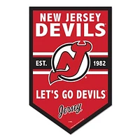WinCraft New Jersey Devils 11" x 17" Chevron Wood Sign