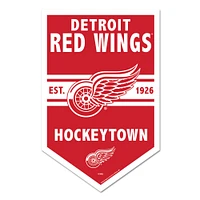 WinCraft Detroit Red Wings 11" x 17" Chevron Wood Sign