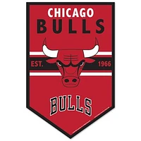 WinCraft Chicago Bulls 11" x 17" Chevron Wood Sign