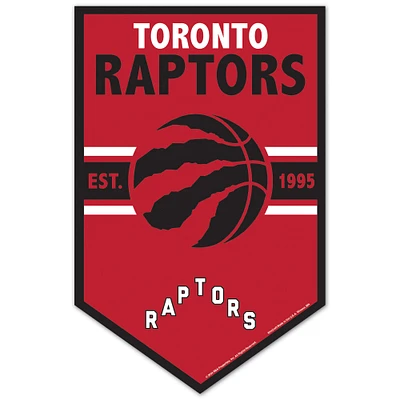 WinCraft Toronto Raptors 11" x 17" Chevron Wood Sign