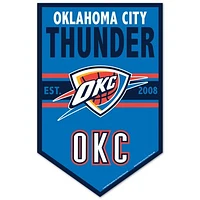 WinCraft Oklahoma City Thunder 11" x 17" Chevron Wood Sign