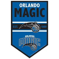 WinCraft Orlando Magic 11" x 17" Chevron Wood Sign