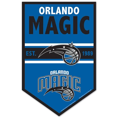 WinCraft Orlando Magic 11" x 17" Chevron Wood Sign