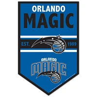 WinCraft Orlando Magic 11" x 17" Chevron Wood Sign