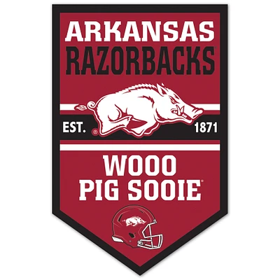 WinCraft Arkansas Razorbacks 11" x 17" Chevron Wood Sign