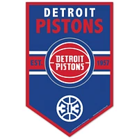 WinCraft Detroit Pistons 11" x 17" Chevron Wood Sign
