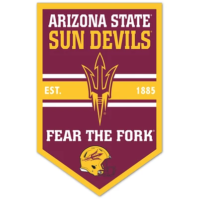WinCraft Arizona State Sun Devils 11" x 17" Chevron Wood Sign