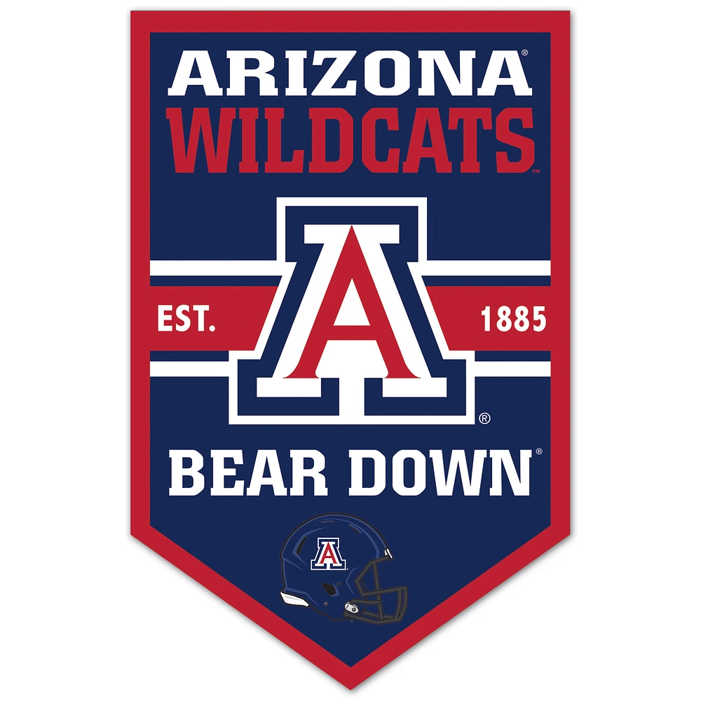 WinCraft Arizona Wildcats 11" x 17" Chevron Wood Sign