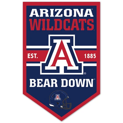 WinCraft Arizona Wildcats 11" x 17" Chevron Wood Sign