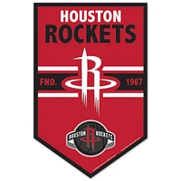 WinCraft Houston Rockets 11" x 17" Chevron Wood Sign