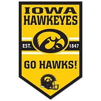 WinCraft Iowa Hawkeyes 11" x 17" Chevron Wood Sign