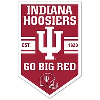 WinCraft Indiana Hoosiers 11" x 17" Chevron Wood Sign