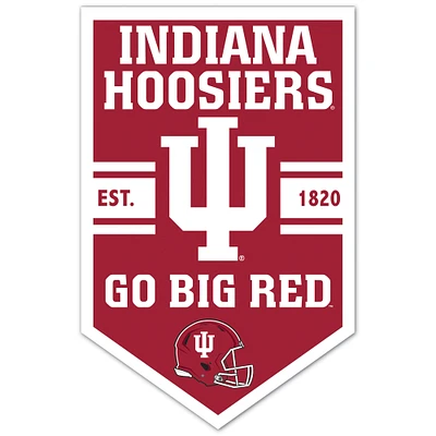 WinCraft Indiana Hoosiers 11" x 17" Chevron Wood Sign