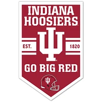 WinCraft Indiana Hoosiers 11" x 17" Chevron Wood Sign