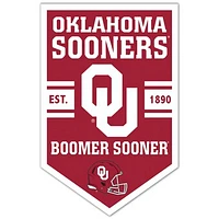 WinCraft Oklahoma Sooners 11" x 17" Chevron Wood Sign