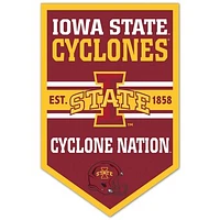 WinCraft Iowa State Cyclones 11" x 17" Chevron Wood Sign