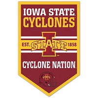 WinCraft Iowa State Cyclones 11" x 17" Chevron Wood Sign