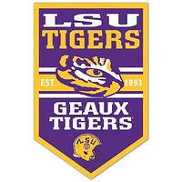WinCraft LSU Tigers 11" x 17" Chevron Wood Sign