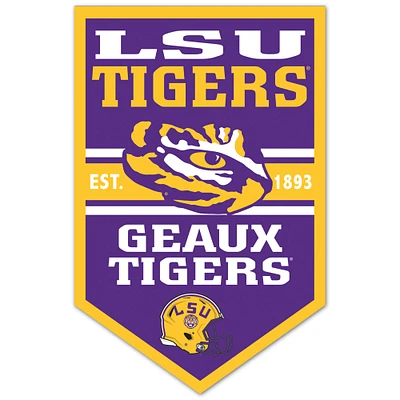 WinCraft LSU Tigers 11" x 17" Chevron Wood Sign