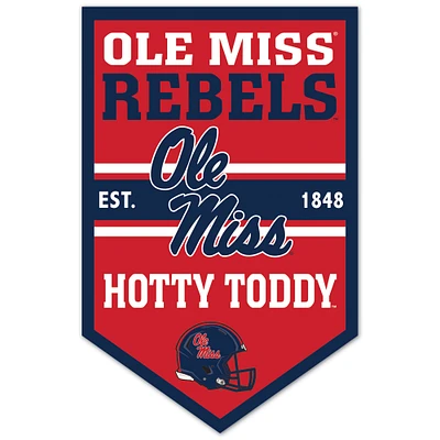 WinCraft Ole Miss Rebels 11" x 17" Chevron Wood Sign