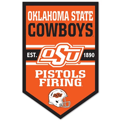 WinCraft Oklahoma State Cowboys 11" x 17" Chevron Wood Sign