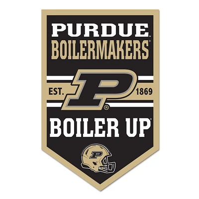 WinCraft Purdue Boilermakers 11" x 17" Chevron Wood Sign