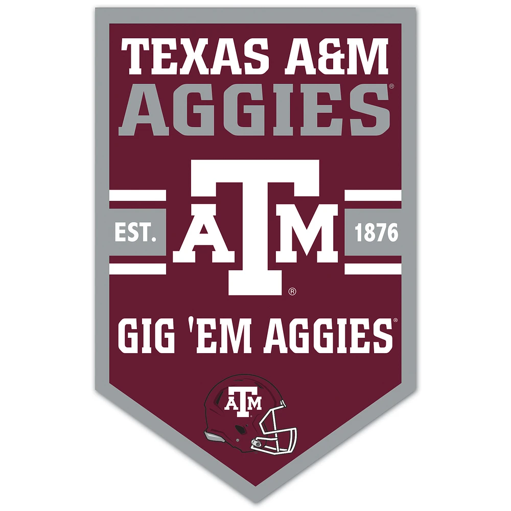 WinCraft Texas A&M Aggies 11" x 17" Chevron Wood Sign
