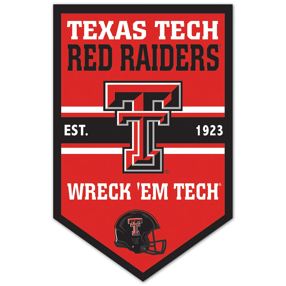 WinCraft Texas Tech Red Raiders 11" x 17" Chevron Wood Sign