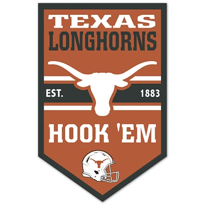 WinCraft Texas Longhorns 11" x 17" Chevron Wood Sign