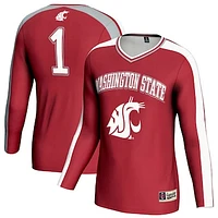 Unisex GameDay Greats Crimson Washington State Cougars #1 Lightweight Volleyball Fashion Jersey
