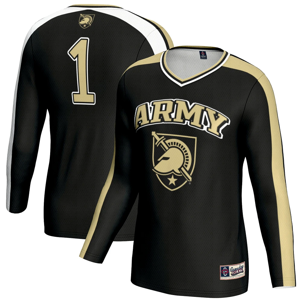 Youth GameDay Greats Black Army Knights #1 Lightweight Volleyball Fashion Jersey