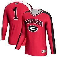 Youth GameDay Greats Red Georgia Bulldogs #1 Lightweight Volleyball Fashion Jersey