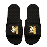 Unisex ISlide Matthew Golden Black NFLPA Retro Collage Mantra Slide Sandals