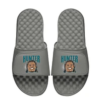 Youth ISlide Travis Hunter Gray NFLPA Swaghead Mantra Slide Sandals