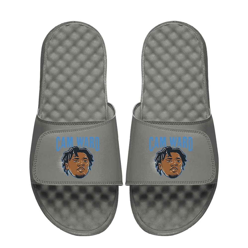 Youth ISlide Cam Ward Gray NFLPA Swaghead Mantra Slide Sandals
