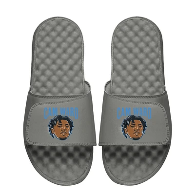 Youth ISlide Cam Ward Gray NFLPA Swaghead Mantra Slide Sandals