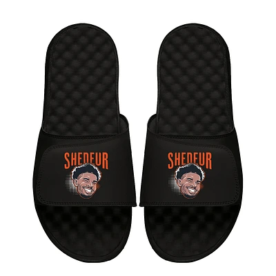 Youth ISlide Shedeur Sanders Black NFLPA Swaghead Mantra Slide Sandals
