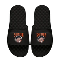 Youth ISlide Shedeur Sanders Black NFLPA Swaghead Mantra Slide Sandals