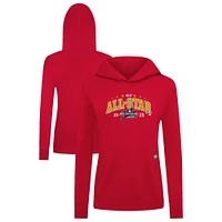Women's Levelwear  Red MLB All-Star 2025 Game Relay Pullover Hoodie