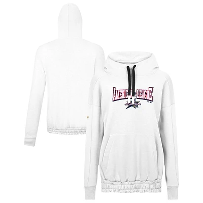 Women's Levelwear  White American League 2025 MLB All-Star Game Waterfall Pullover Hoodie