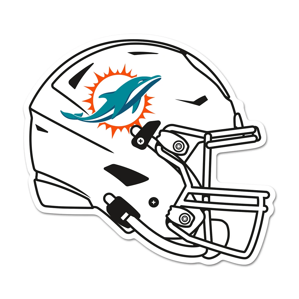 WinCraft Miami Dolphins 14" Helmet Wood Sign