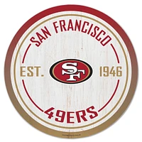 WinCraft San Francisco 49ers 14" Established Year Circular Wood Sign