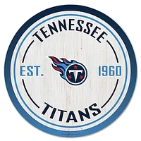 WinCraft Tennessee Titans 14" Established Year Circular Wood Sign