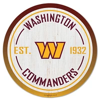 WinCraft Washington Commanders 14" Established Year Circular Wood Sign