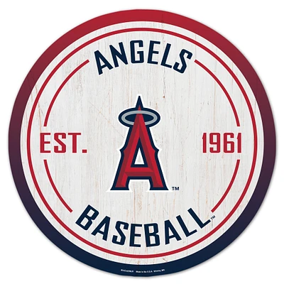 WinCraft Los Angeles Angels 14" Established Year Circular Wood Sign