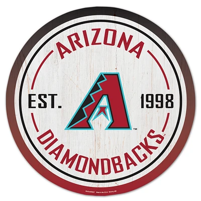 WinCraft Arizona Diamondbacks 14" Established Year Circular Wood Sign