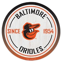 WinCraft Baltimore Orioles 14" Established Year Circular Wood Sign