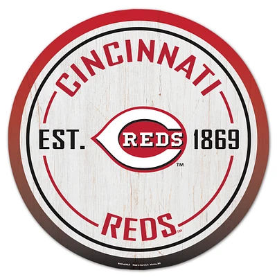 WinCraft Cincinnati Reds 14" Established Year Circular Wood Sign